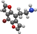 Molecular model of 2C-B-DRAGONFLY