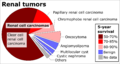 Renal tumors by relative incidence and prognosis
