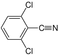 Structural formula of 2,6-Dichlorobenzonitrile