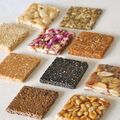 Chikki Assortment – A variety of Indian nut and jaggery brittle.