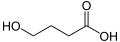 4-Hydroxybutanoic acid structure