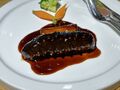 Braised Guandong Sea Cucumber with Scallion in Sauce