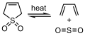 Cheletropic reaction of butadiene with SO2