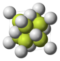 Fluorite unit cell 3D ionic