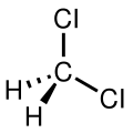 Dichloromethane molecular structure