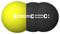 Thioxoethenylidene 3D van der Waals model