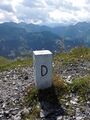 Boundary stone on the Demeljoch