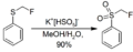 Oxidation of an organic sulfide by oxone