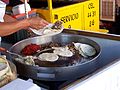 Tacos de suadero with cilantro and onions.