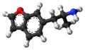 Ball-and-stick model of 6-APB