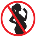 "Zero alcohol during pregnancy" campaign poster