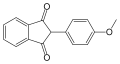 Skeletal structure of Anisindione
