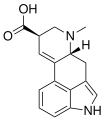 Chemical structure of Lysergic acid