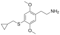 2D structure of 2C-T-8