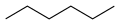 Hexane 2D skeletal structure