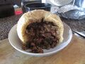 Homemade Steak and Kidney Pudding, Cromer, Norfolk