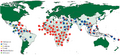 Relative incidence of Plasmodium species by country