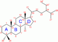 Steroid numbering - #21 is highlighted near center top.