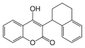 Chemical structure of Coumatetralyl