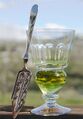 A glass of absinthe