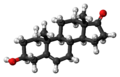Dehydroepiandrosterone molecule ball model