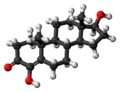 3D model of 4-Hydroxytestosterone