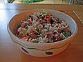 A bowl of Hoppin' John, a classic Lowcountry dish.