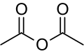 Structural formula of acetic anhydride