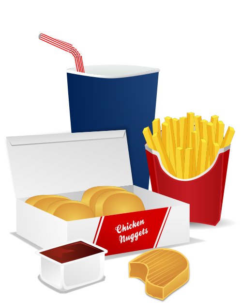 Fast food menu