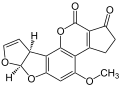 Aflatoxin B1 structure