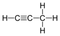 Propyne 2D Structure