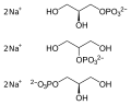 Skeletal structure of Sodium glycerophosphate