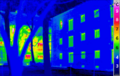 Passivhaus thermogram gedämmt ungedämmt