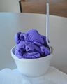 Ube macapuno ice cream