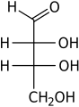D-erythrose Fischer projection