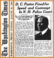 19200820 D. C. Pastor Fined for Speed and Contempt - The Washington Times