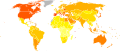 Diabetes World Map - 2000