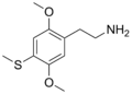 Chemical structure of 2C-T