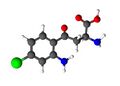 Ball-and-stick model of 4-Chlorokynurenine