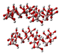Gibbsite crystal 3D balls