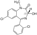 (S)-Lormetazepam structural formula