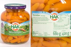 Jarred carrots