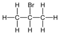 2D flat structure of 2-Bromopropane