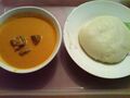Fufu, a staple food in Burkinabe cuisine